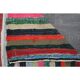 Vintage Turkish Oushak handmade wool cotton beige kilim runner 148x276