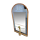 Vintage Floor Mirror with Console Table from Cristal Art, Italy, 1960s