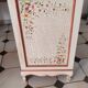 Painted chest of drawers with floral decoration