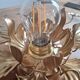 Golden brass flower wall lamp