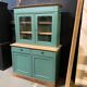 Vaisselier ancien vert vintage