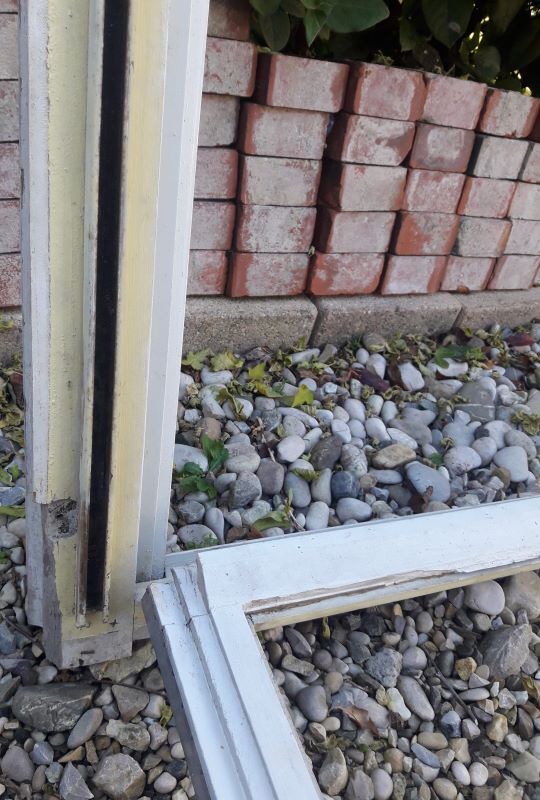 Wooden canopy 3 windows with bellows and abbatant