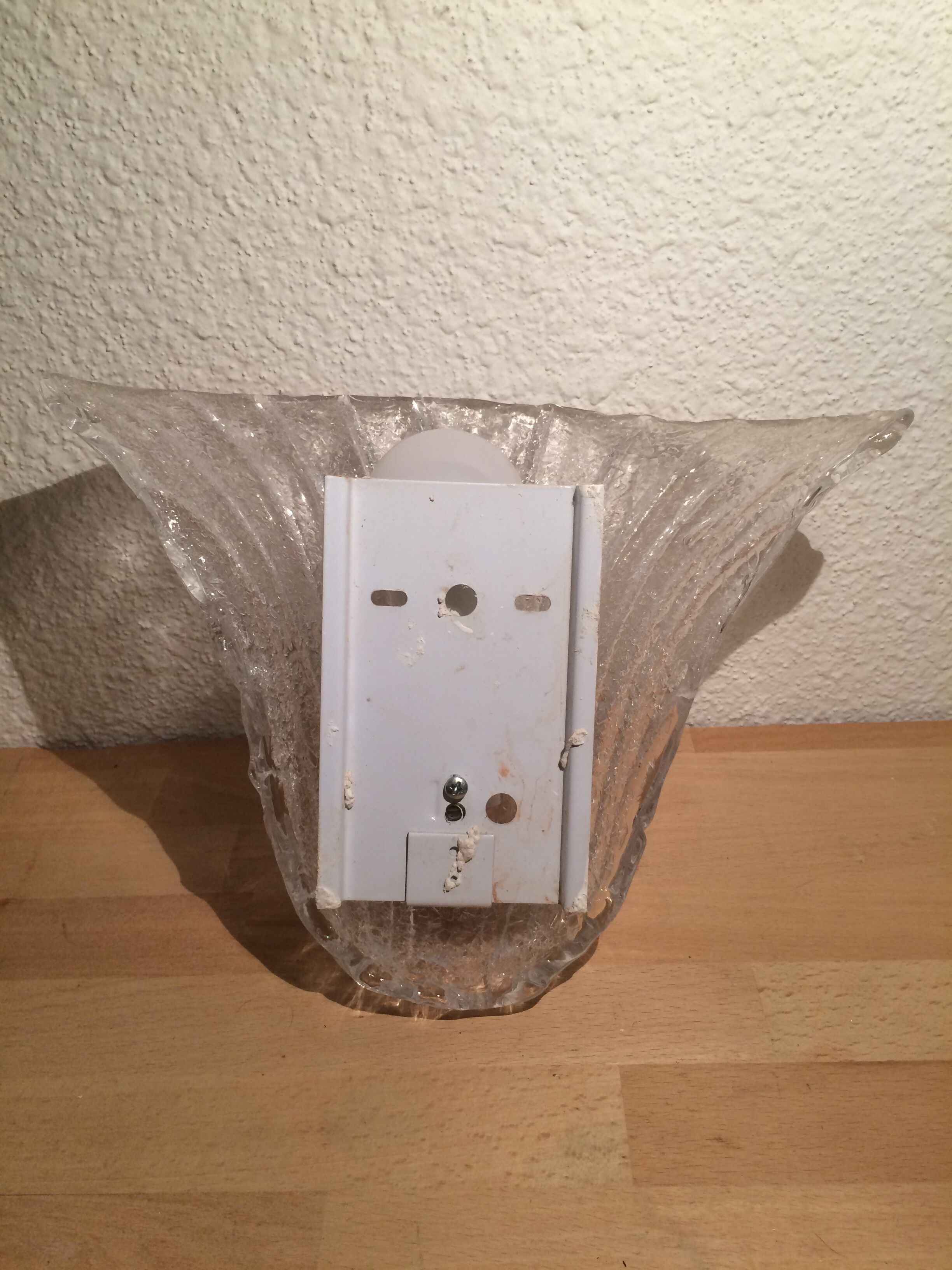 Murano glass shell wall lamp