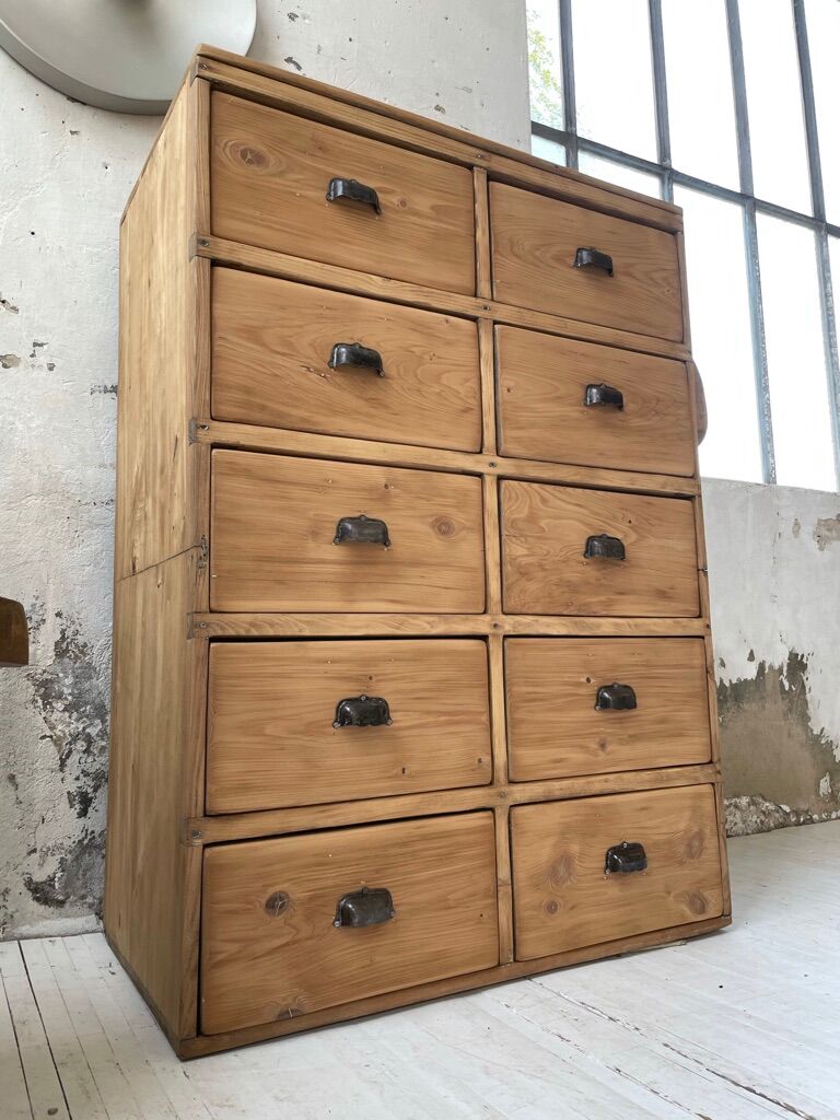 Craft furniture with drawers shell handles