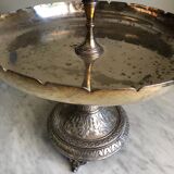 3-storey cake display in silver metal from the Mills Brussels brand. Date from the 1930s