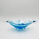 Murano Italy Deep Bowl - Organic Design Lagoon Blue