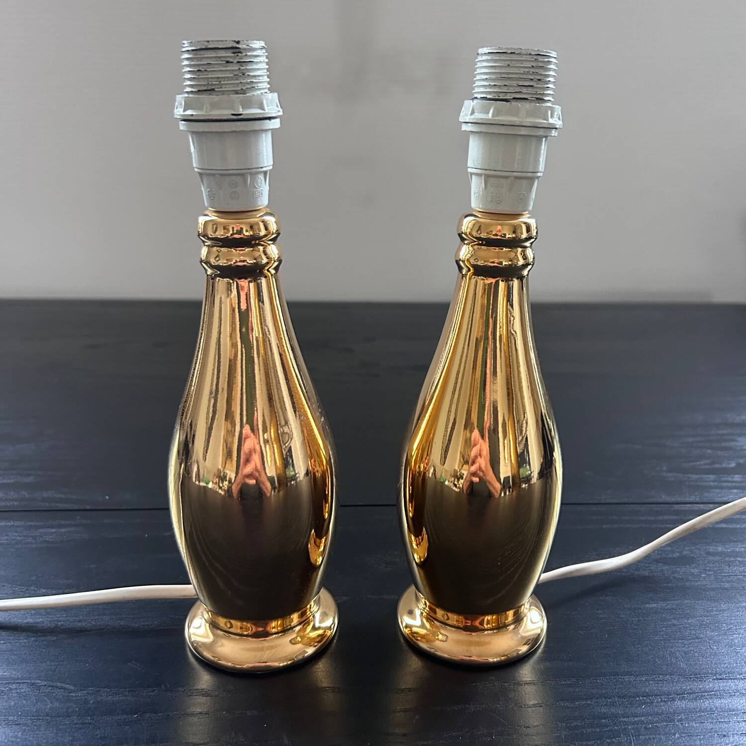Pair of porcelain lamp bases