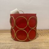 Vintage rattan pendant light