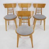 Four Dining Chairs by Ton, Czechoslovakia