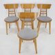 Four Dining Chairs by Ton, Czechoslovakia