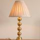 Pair of Vintage Swedish Table Lamps in Polished Brass, Signed Aneta
