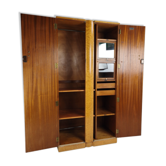 English Art Deco Gentleman’s Wardrobe by Wrighton Furniture