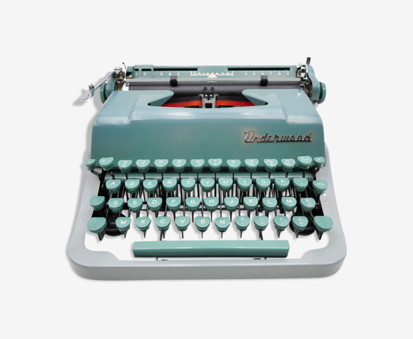 Machine à écrire underwood universal quiet tab aqua 1957