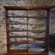 Large open shop shelf from an old French store by Chalmette, 1930s.