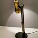 Gold coloured table lamp, Danish from Lyskaer Lighting (LB) 1980s, with black "base"