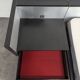 Roche Bobois Camora Nova brushed aluminum bed and bedside table