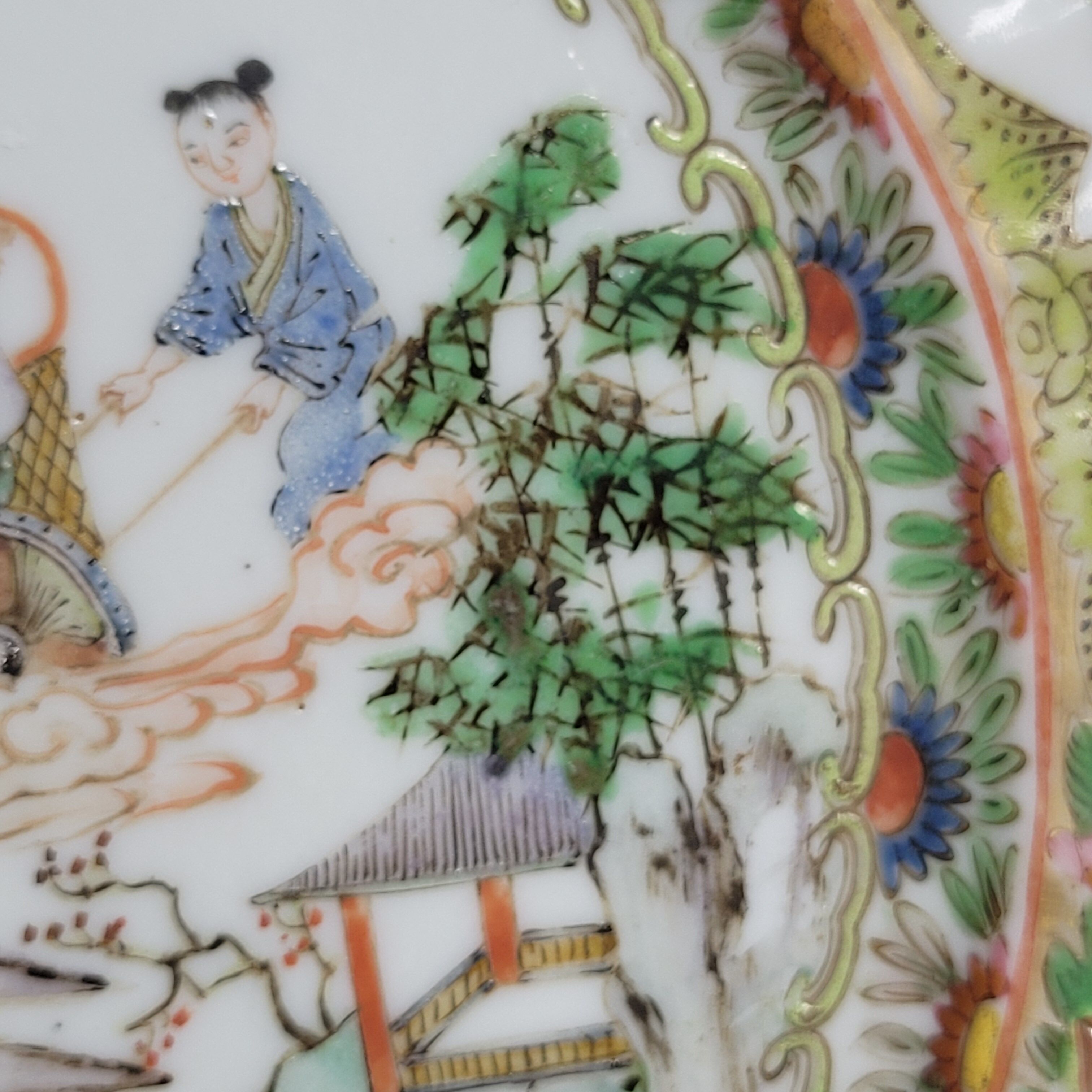 Chinese plate Canton porcelain