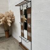 Paire de Vestiaires en rotin et métal