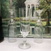 Set of 6 lance model champagne flutes, design made in France from the 1970s.