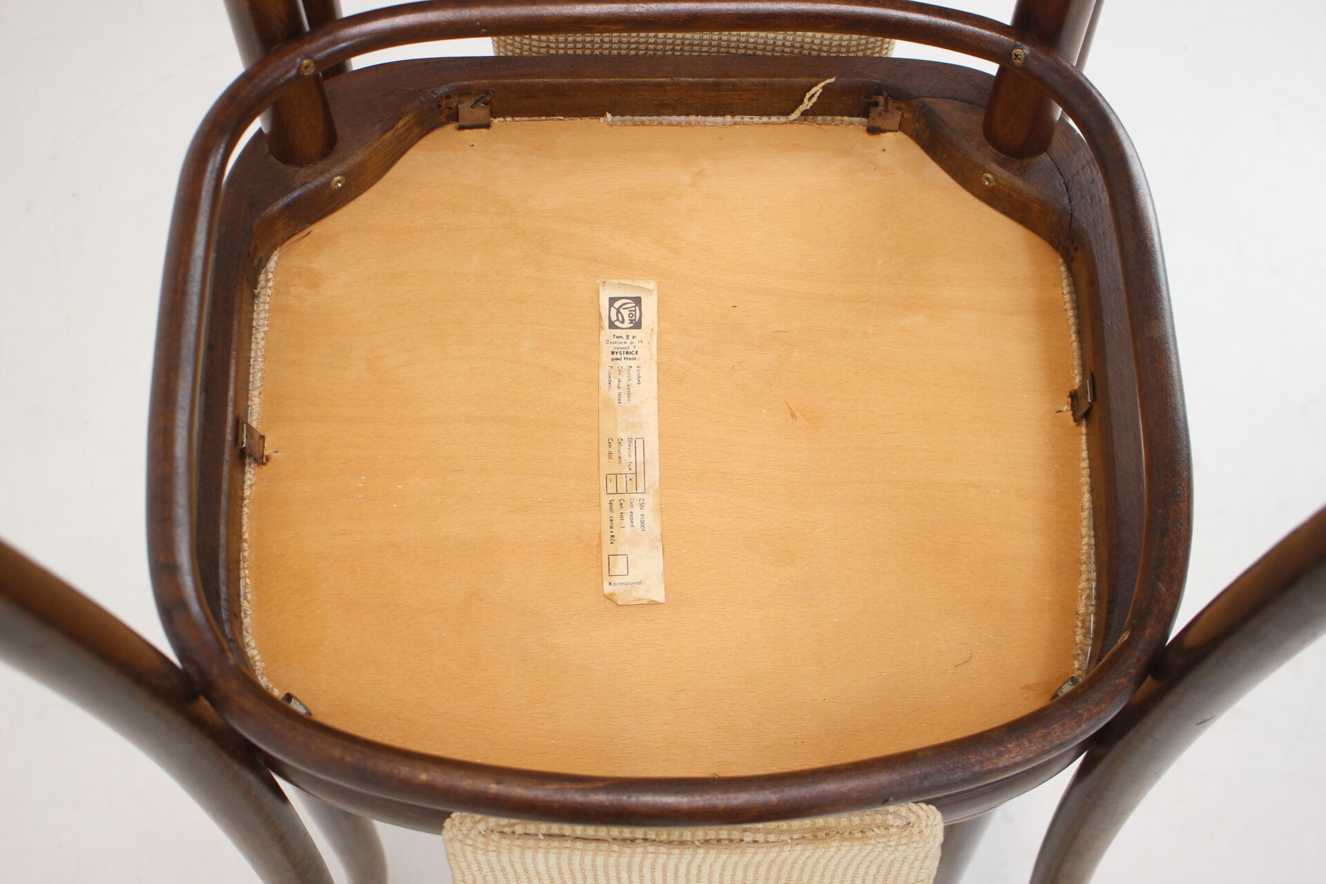 Set of Two Bentwood Chairs, Ton, 1980s