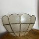 Mother-of-pearl and brass wall light
