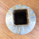 Small blue ceramic vase