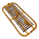 Bamboo and rattan coat rack in mid-century style attributed to Olaf Von Bohr, Italy, 1950s.