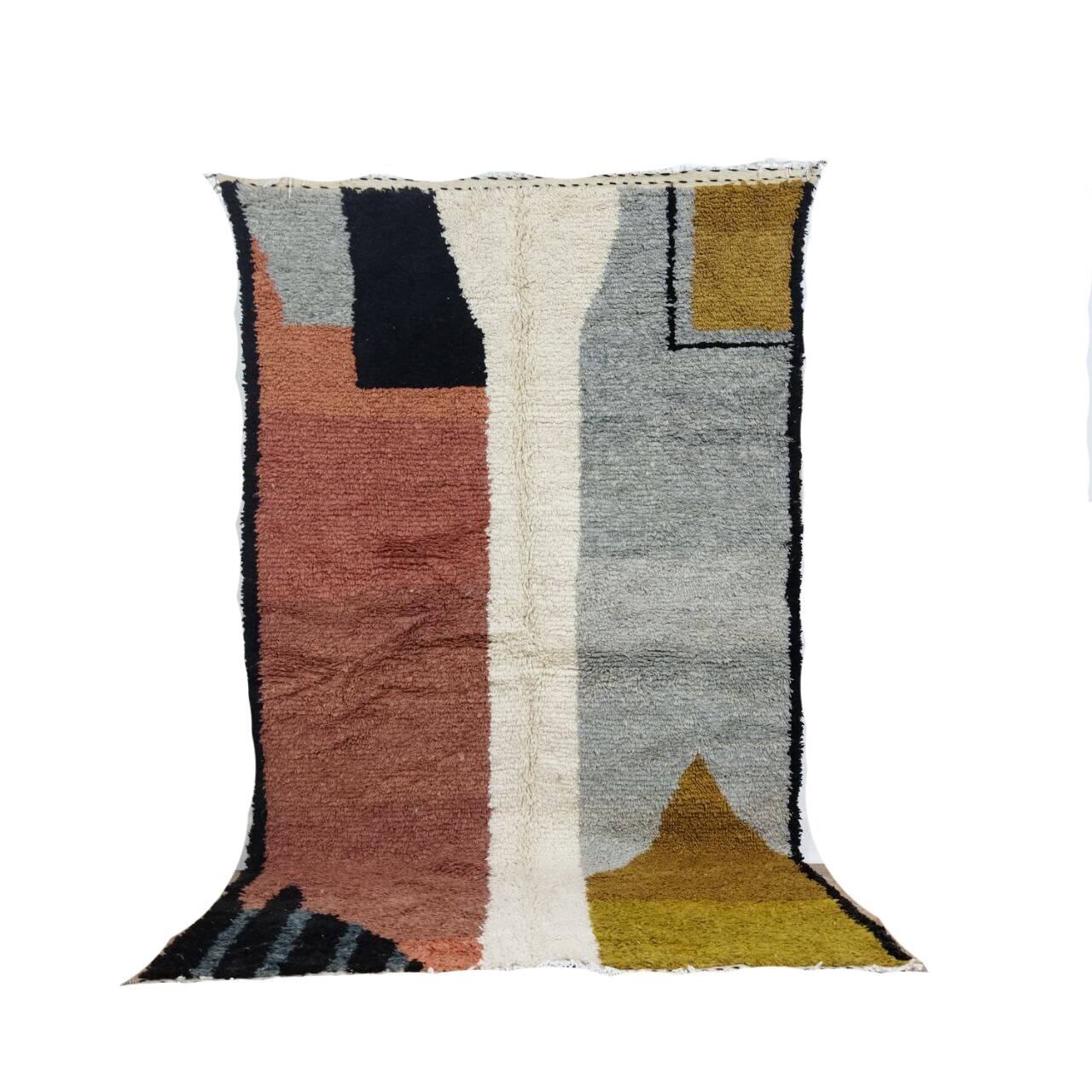 Handmade wool Berber rug 250 X 140 CM