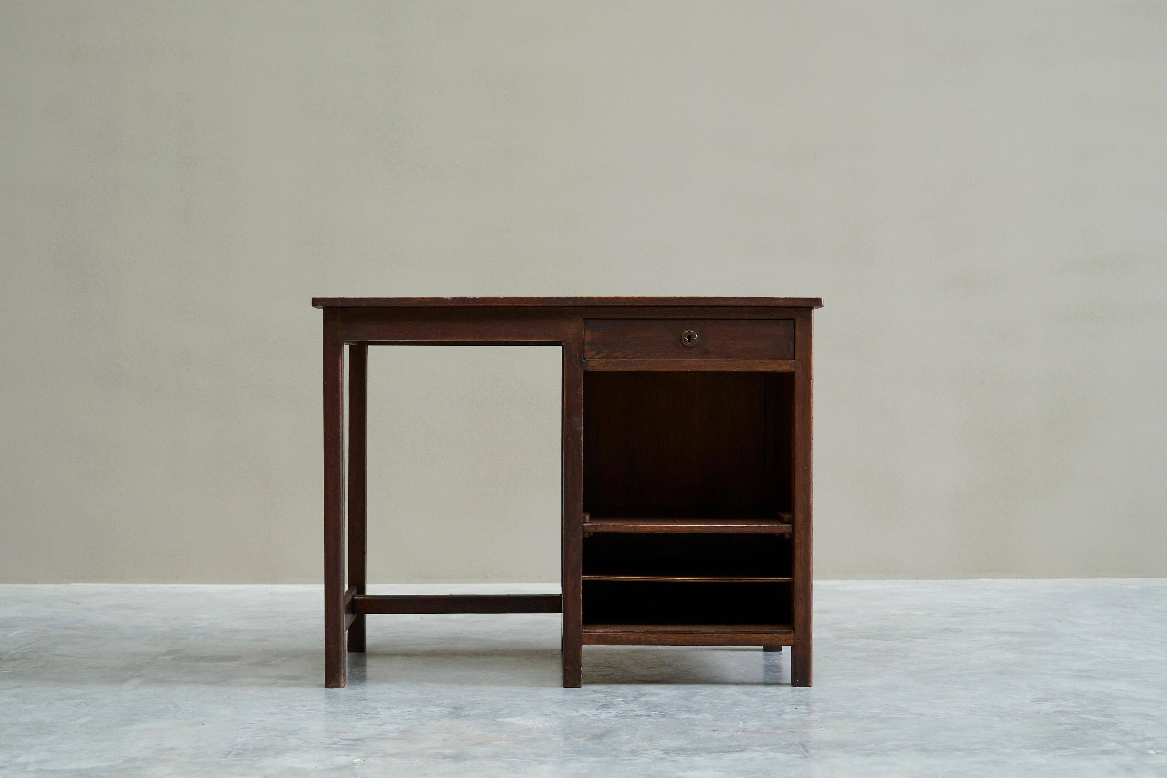 AVEA Furniture Solid Oak Desk 1930s