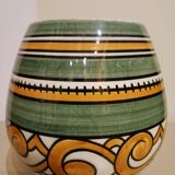 Round vase, signed Henriot Quimper, 1950s