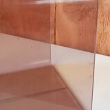 Table d'appoint, cube en plexiglas