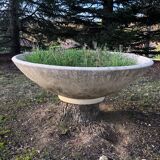 Round cement planter