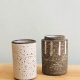 Duo of ceramic vases