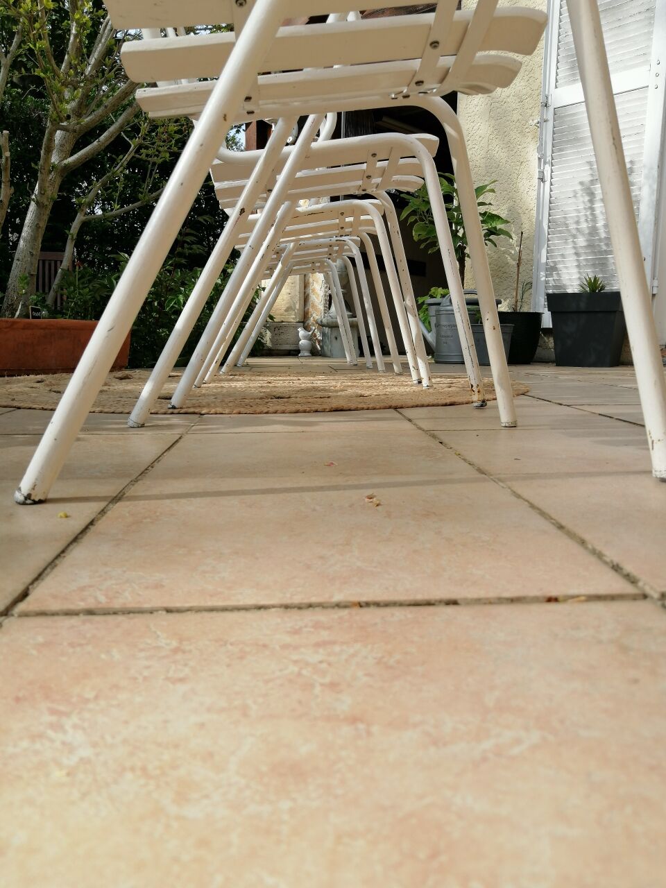 Vintage garden armchairs