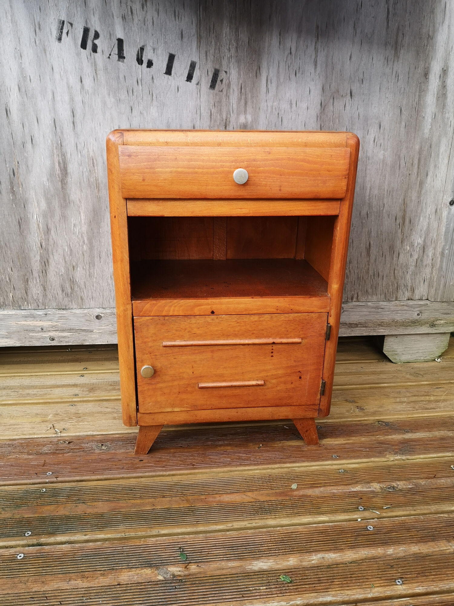 Vintage bedside compass feet