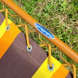 Camp bed, vintage sunbathing