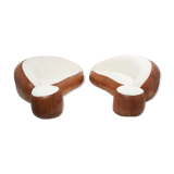 Rare set of sofas croissant 1970