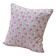 Coussin indien block print fleurs "fleur" - rose/blanc