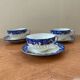 3 Japanese fine porcelain cups and saucers