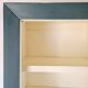 Armoire type parisienne haute étroite – Bleu Paon & Intérieur crème