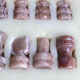 Marble and onyx chess set