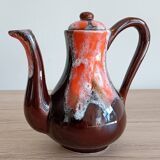 Vallauris earthenware teapot and coffee pot from the 70s