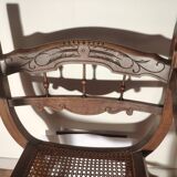 19th century Dagobert canne chair