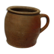 Sandstone pot with handle
