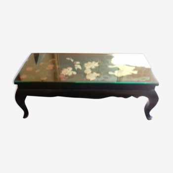 old coffee table style china laque
