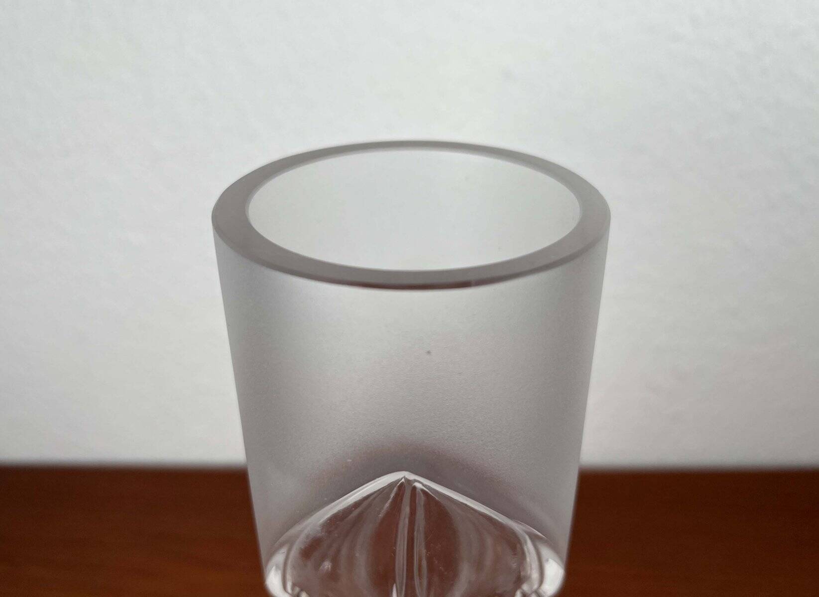 Vintage glass vase from the German Malachit series by Peill & Putzler, 1970s.