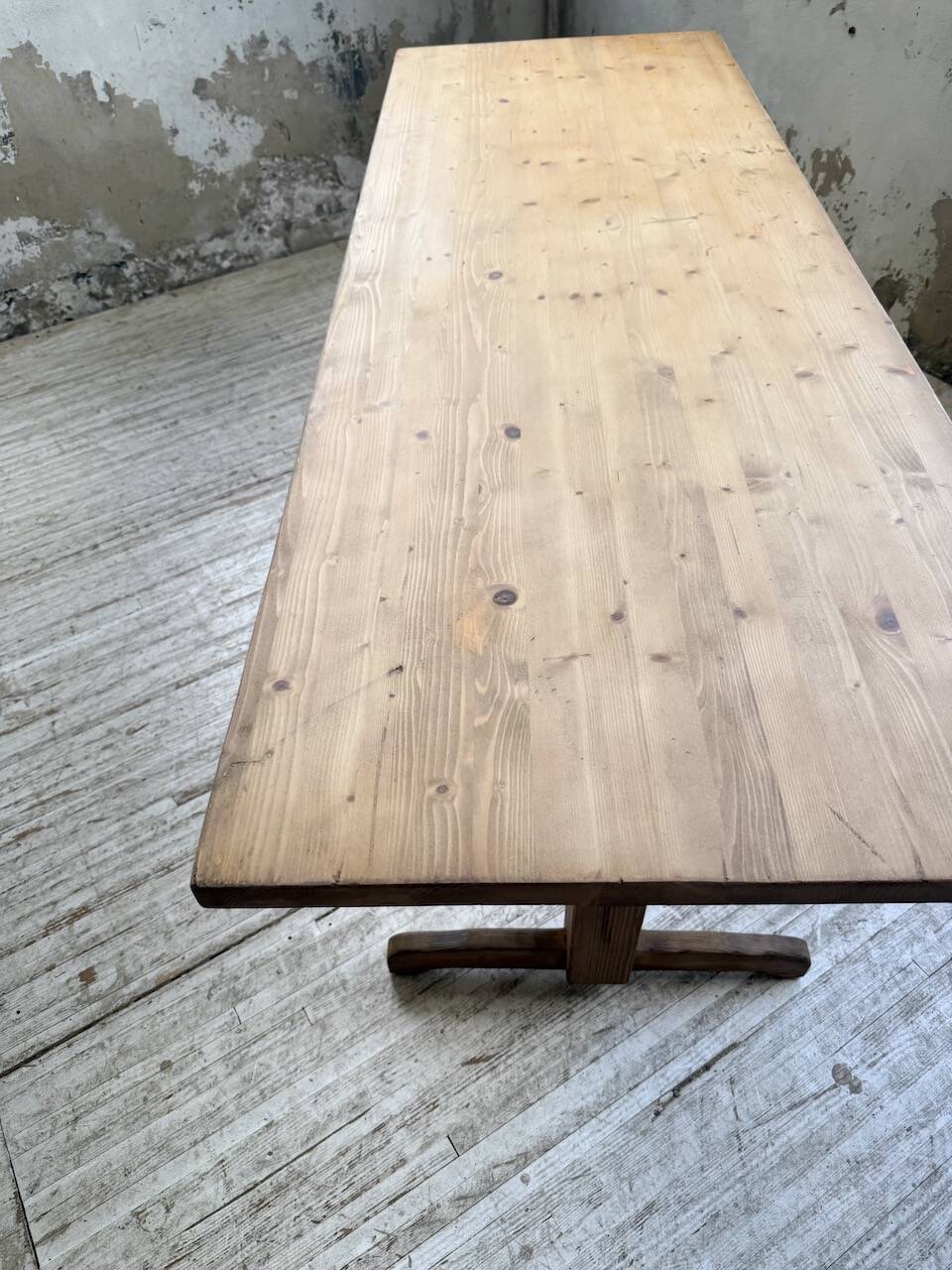 Perriand mountain furniture pine dining table