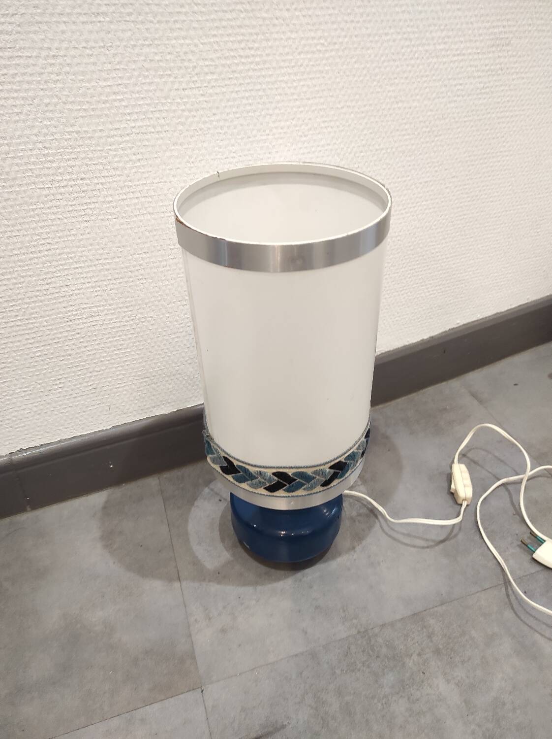 Lampe vintage poterie