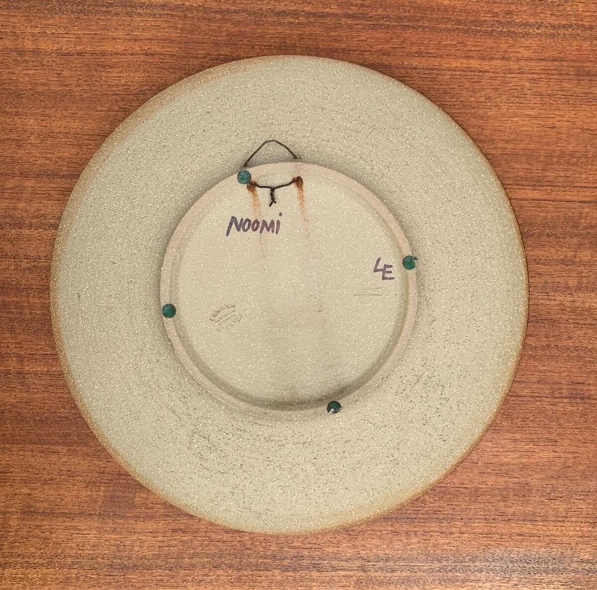 Wall plate / bowl in vintage Danish porcelain by Noomi Backhausen for Søholm