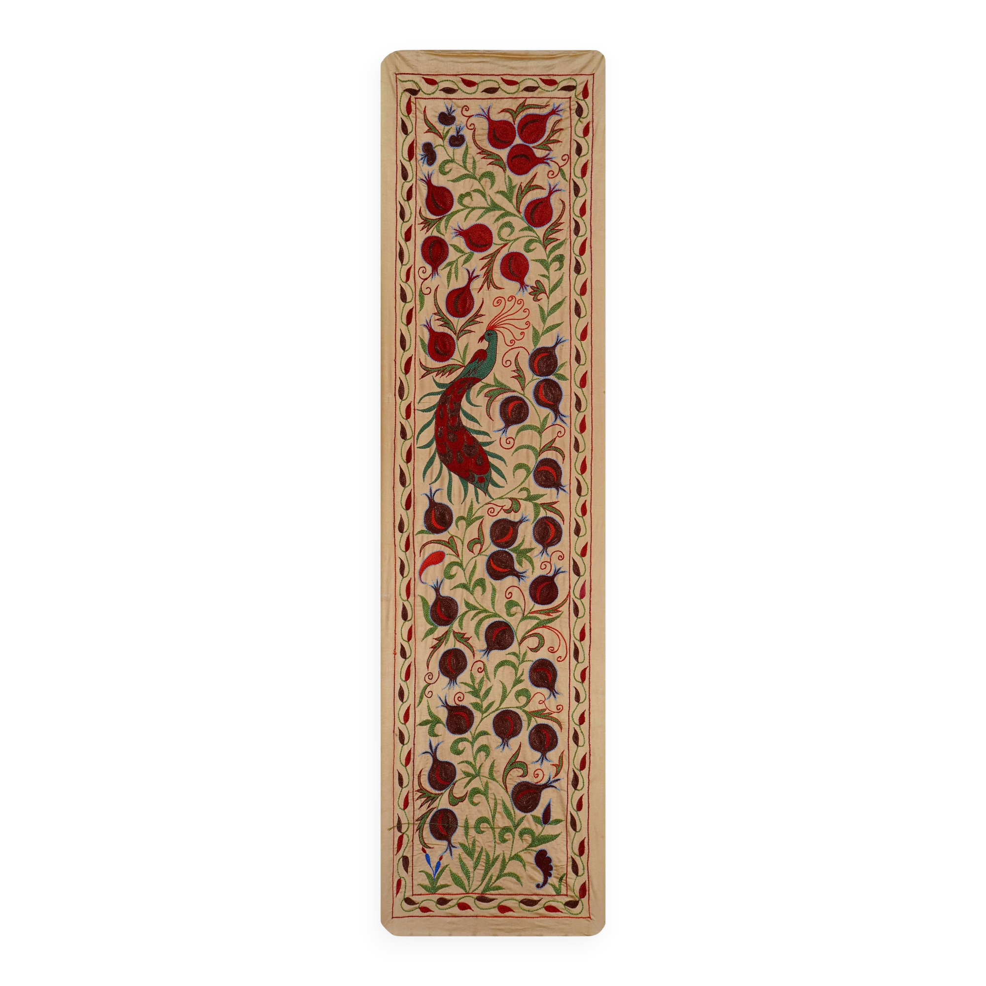 Hand-knotted rug, vintage Turkish rug 53x189 cm